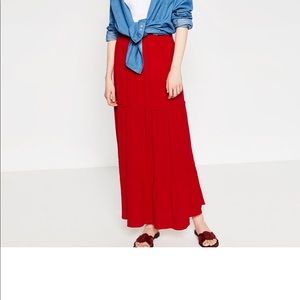 Zara midi-maxi skirt